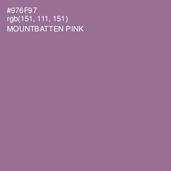 #976F97 - Mountbatten Pink Color Image
